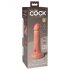 King Cock Elite 6 - zuignap, realistische vibrator 15 cm (donker natuur)