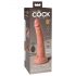 King Cock Elite 7 - zuignap, radiografische vibrator 18cm - naturel