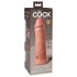 Koning Cock Elite 8 - zuignap, realistische vibrator (20cm) - naturel