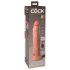 King Cock Elite 9 – zuignap dildo 23 cm – naturel