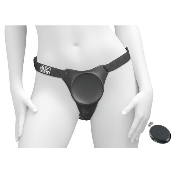 Body Dock G-Punt Pro - Draadloze strap-on ondergoed (zwart)