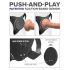 Body Dock G-Punt Pro - Draadloze strap-on ondergoed (zwart)