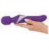 Javida Wand & Pearl - 2-in-1 massagestav vibrator (paars)