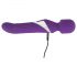 Javida Wand & Pearl - 2-in-1 massagestav vibrator (paars)