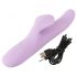 SMILE Stotende - oplaadbare draaiende vibrator met clitorisarm (paars)