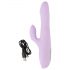 SMILE Stotende - oplaadbare draaiende vibrator met clitorisarm (paars)