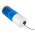 You2Toys - oplaadbare, roterende en stotende masturbator (blauw-wit)