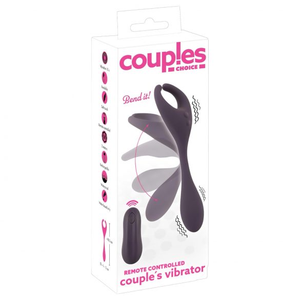 Choix des Couples - Vibromasseur Sans Fil à Deux Moteurs (Violet)