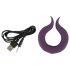 Couples Choice - Anneau vibrant rechargeable à deux moteurs (Violet)