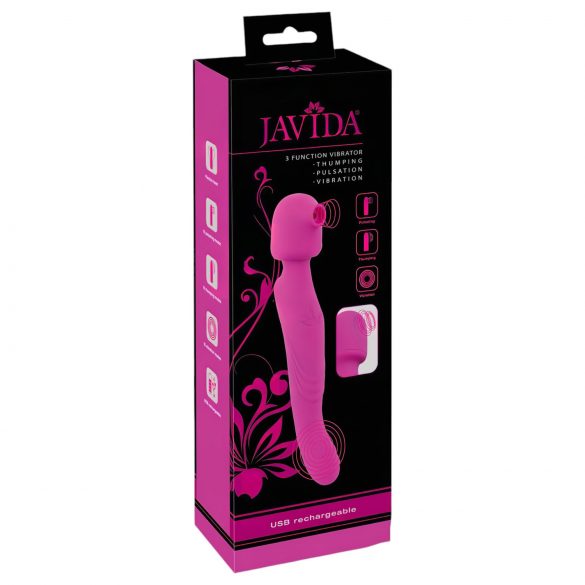 Javida Wand - 3-in-1 massager vibrator (paars)