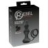 Rebel 2in1 - draadloze anale vibrator met penring (zwart)