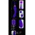 Javida - 2in1 oplaadbare clitorisstimulator en vibrator set (paars)