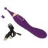 Javida - 2in1 oplaadbare clitorisstimulator en vibrator set (paars)