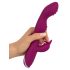 SMILE - flexibele vibrator met clitorisstimulator voor A- en G-spot (paars)