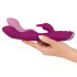 SMILE - flexibele vibrator met clitorisstimulator voor A- en G-spot (paars)