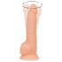 Naked Addiction Rotating 8 - roterende vibrator (20 cm) - naturel