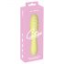 Cuties Mini 3 - oplaadbare, waterdichte, knots vibrator (geel)