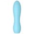 Cuties Mini 3 - oplaadbare, waterdichte, geribbelde vibrator (turquoise)