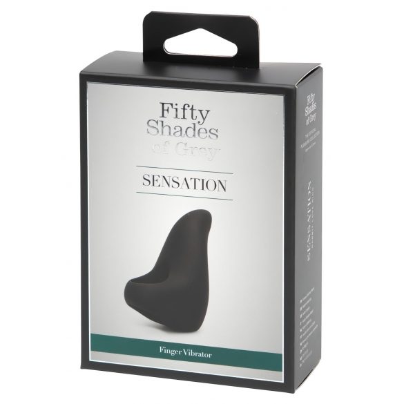 Vijftig Tinten Grijs Sensation Finger - vinger vibrator (zwart)