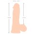 Nature Skin - Dildo en Cuir - 20 cm (Naturel)