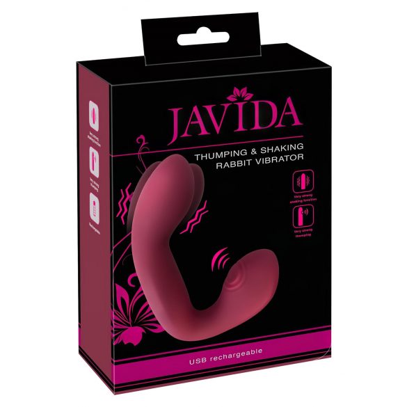 Javida Thumping - Vibromasseur Pulsant pour Point G et Clitoris (Rouge)