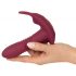 Javida RC - draadloze, 3-functie clitoris vibrator (rood)