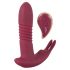 Javida RC - draadloze, 3-functie clitoris vibrator (rood)