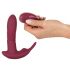 Javida RC - draadloze, 3-functie clitoris vibrator (rood)