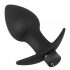 Black Velvet - oplaadbare anale vibrator set - 3-delig (zwart)