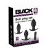 Black Velvet - oplaadbare anale vibrator set - 3-delig (zwart)