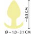 Plug Anal Mini Cuties - Silicone - Jaune (3,1cm)