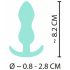 Mini Plug Anal "Cuties" en Silicone - Menthe (2,3 cm)