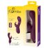 SMILE - oplaadbare 3-motorige vibrator met clitorisstimulator (paars)