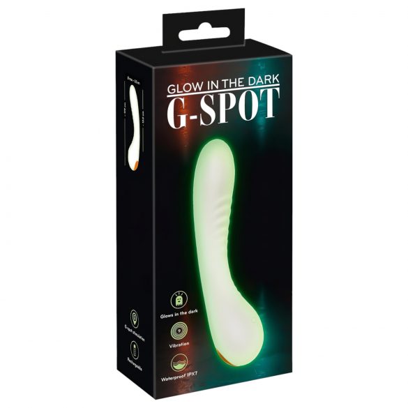 You2Toys Glow in the dark - fluorescerende G-spot vibrator (wit)