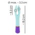 Vibromasseur double moteur étanche et coloré - You2Toys bunt.