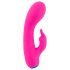 You2Toys bunt. - oplaadbare, waterdichte vibrator met clitorisstimulator (roze)