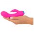 You2Toys bunt. - oplaadbare, waterdichte vibrator met clitorisstimulator (roze)