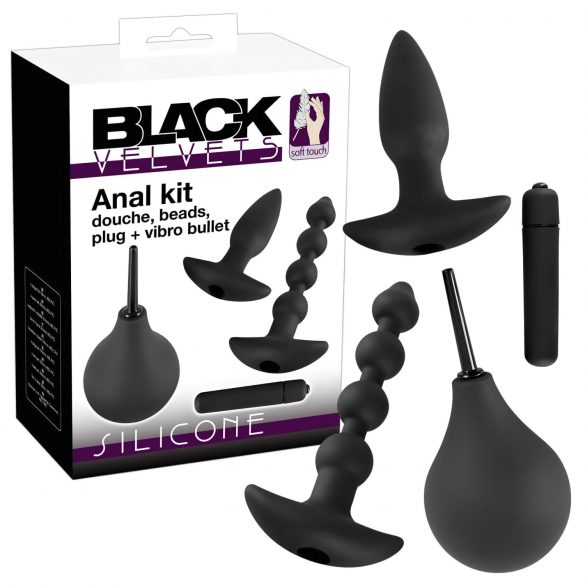 Black Velvet anale set (4-delig)