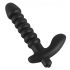 Black Velvet geribbelde vibrator - medium (zwart)