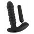 Black Velvet geribbelde vibrator - medium (zwart)