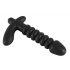 Black Velvet geribbelde vibrator - medium (zwart)