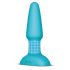 b-Vibe - roterende parels, oplaadbare anale vibrator (turkoois)