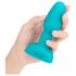 b-Vibe Rimming - Vibromasseur anal à rotation perles (turquoise)