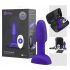 b-Vibe Rimming - stimulateur anal à perles rotatives (violet)