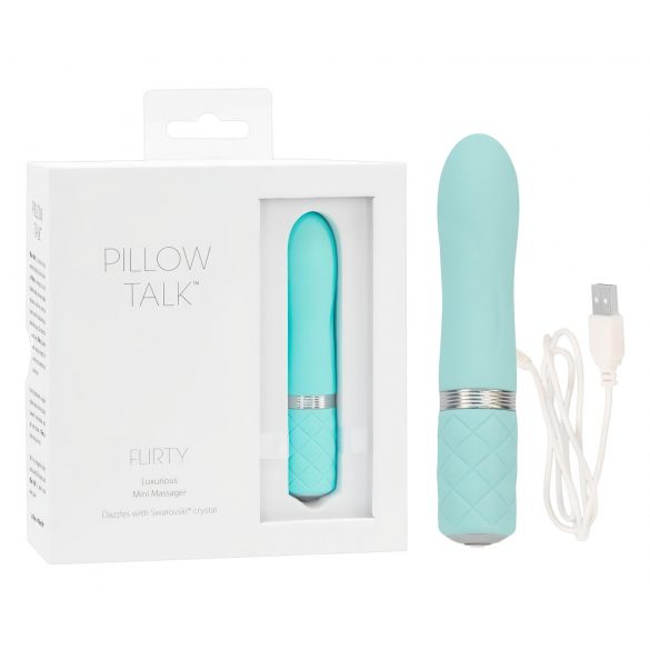 Pillow Talk Flirty - Vibromasseur rechargeable (turquoise)