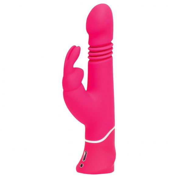 Happyrabbit Thrusting - oplaadbare, clitorisstimulerende stotende vibrator (roze)