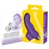 SMILE vinger - golvend, siliconen vinger vibrator (paars)