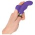 SMILE vinger - golvend, siliconen vinger vibrator (paars)