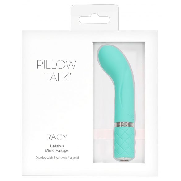 Pillow Talk Racy - oplaadbare, smalle G-spot vibrators (turkoois)