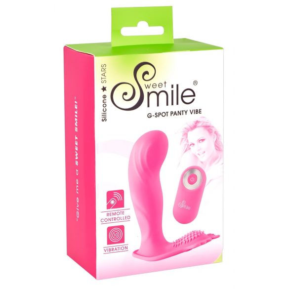 SMILE G-Spot Panty - oplaadbare, draadloze vibrator voor bevestiging (roze)